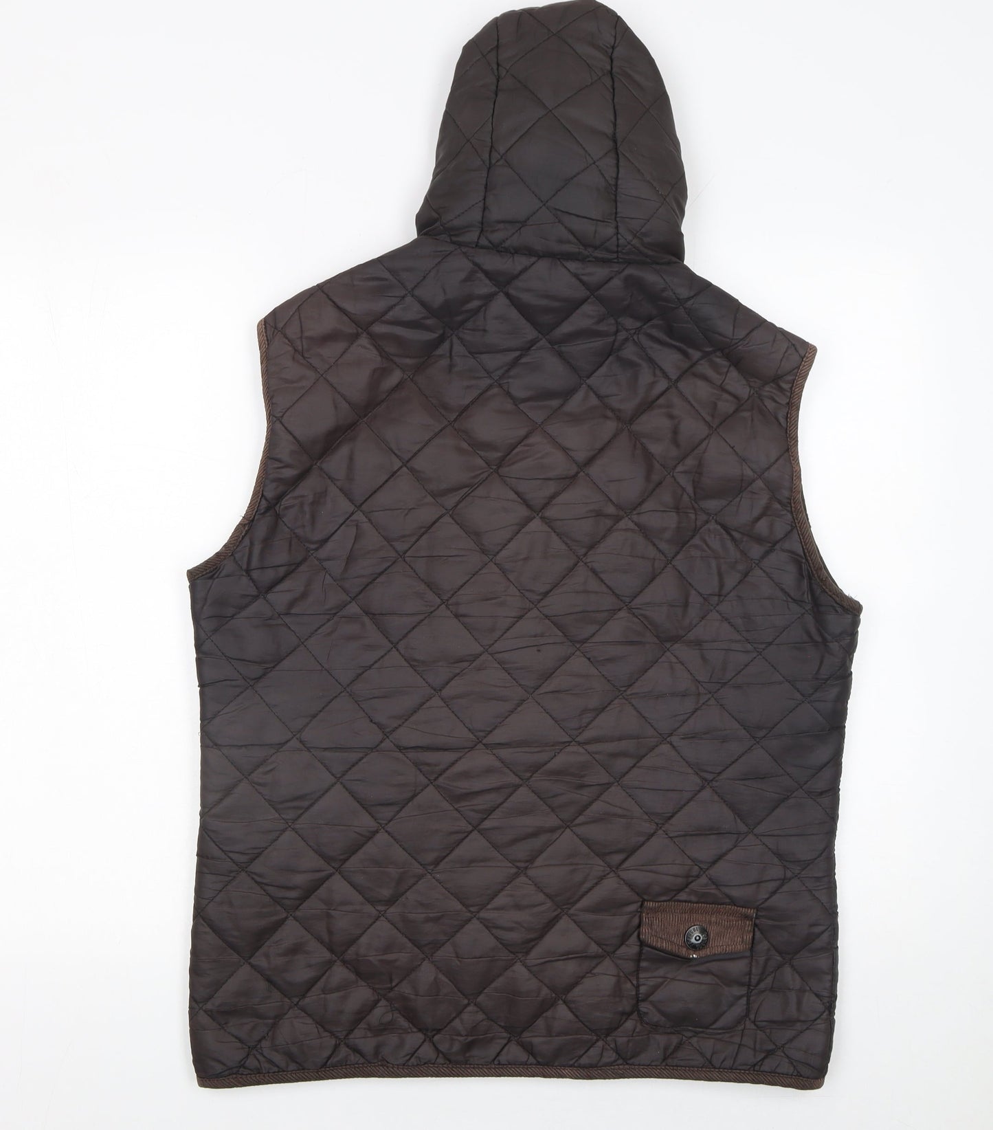 Kangol Women’s Brown Quilted Hooded Waistcoat L