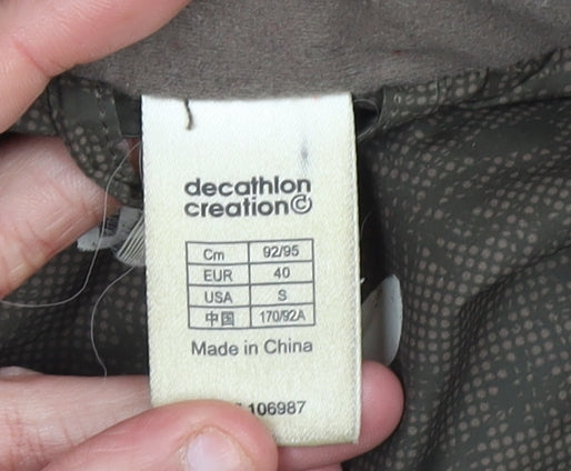Wedze Women Brown Hooded Puffer Jacket Size 12 Winter Coat