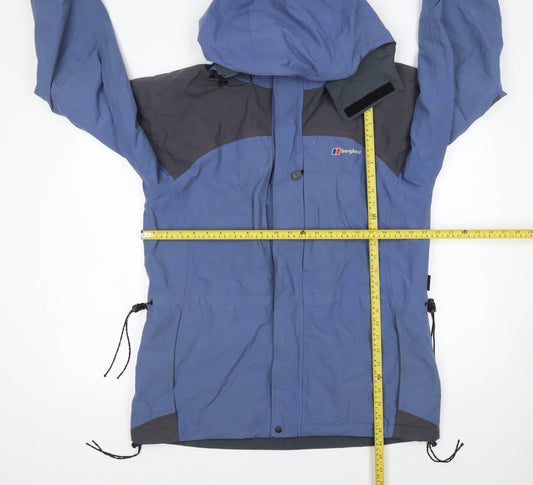 Berghaus Women Blue Waterproof Hooded Parka Jacket Size 12