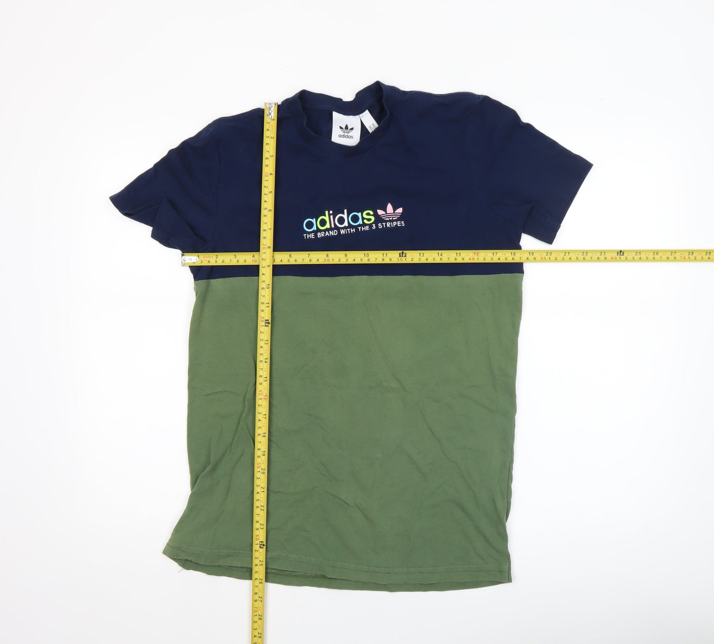 adidas Men's Multicoloured M Colourblock Crew Neck T-Shirt