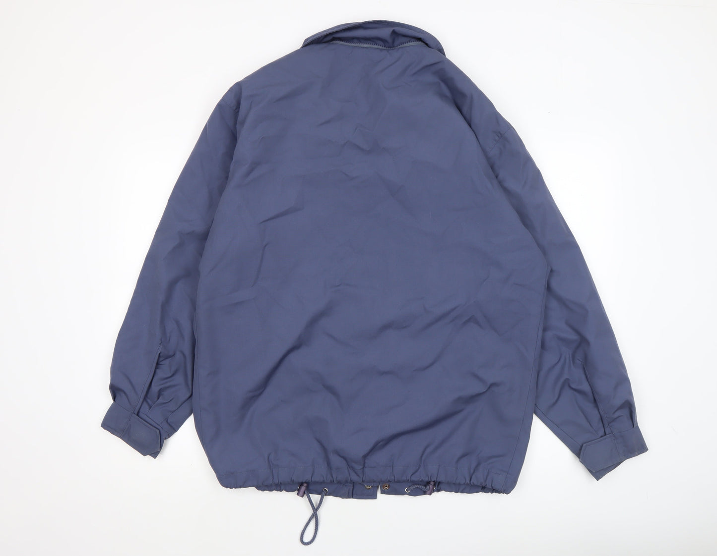 Fila Mens Blue XS Vintage Bomber Jacket Lined Polyester Zip-Up