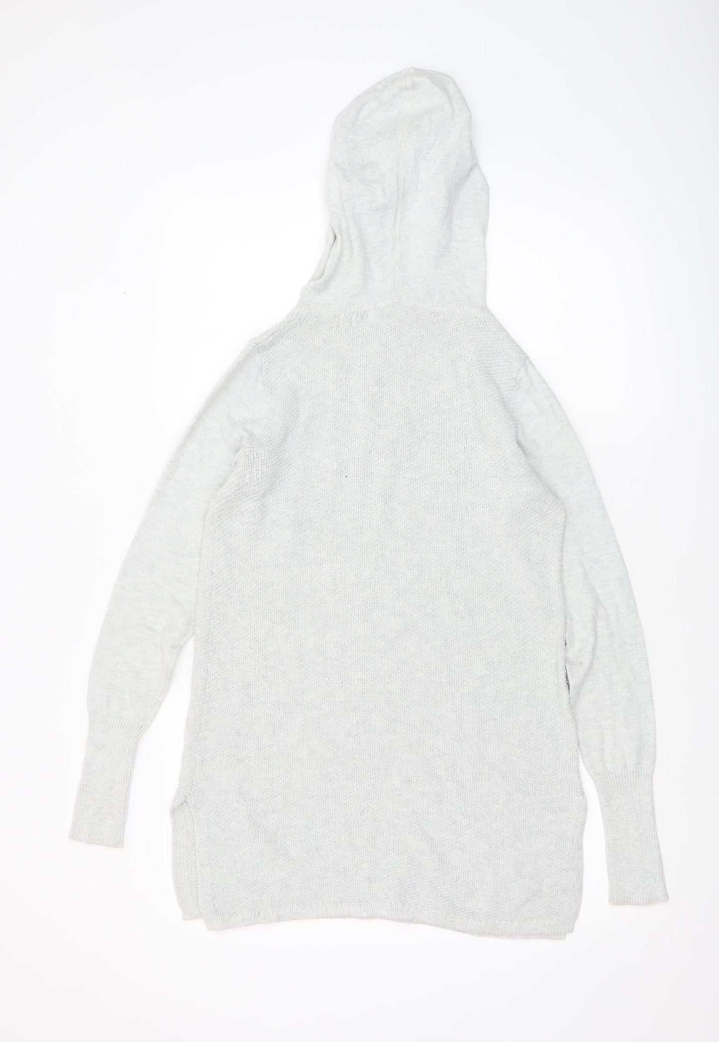 Artisan NY Women’s Grey XS Hooded Knit Pullover Jumper