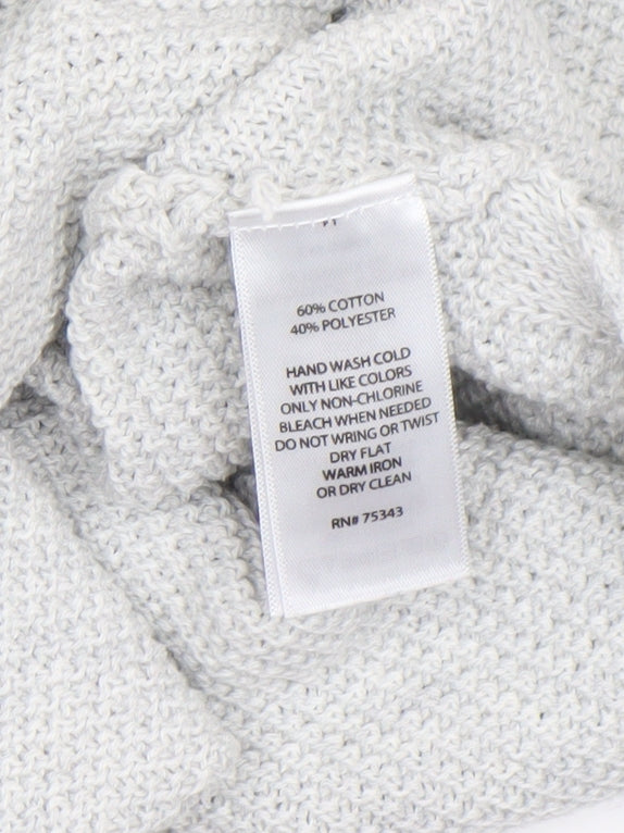 Artisan NY Women’s Grey XS Hooded Knit Pullover Jumper
