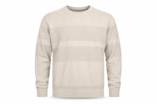 Jack & Jones Mens Beige L Crew Neck Knit Pullover Jumper