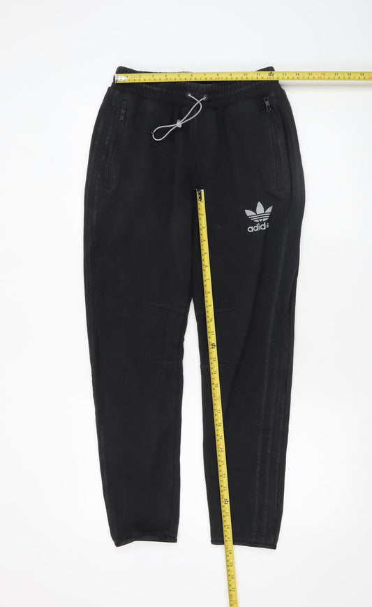 Adidas Originals Mens Black Small Jogger Sweatpants 67% Cotton 33% Polyester