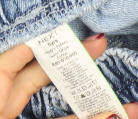 Next Boys Blue 6 Years Wide-Leg Denim Jeans with Elastic Waist