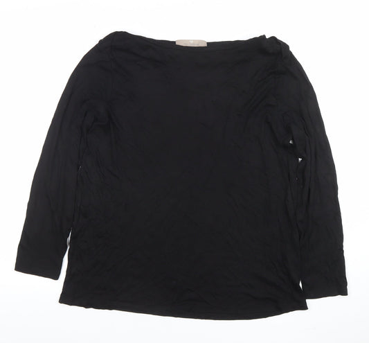 Paul Costelloe Living Women’s Black Long Sleeve Basic Blouse Size L