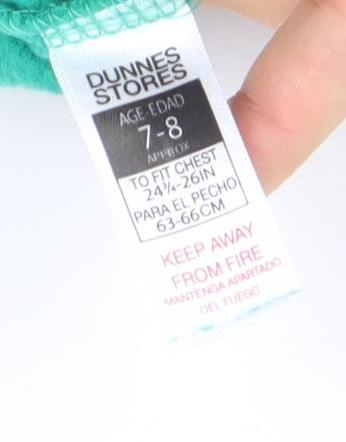 Dunnes Stores Boys Green Reindeer Sequin Christmas Sweatshirt 7-8 Years