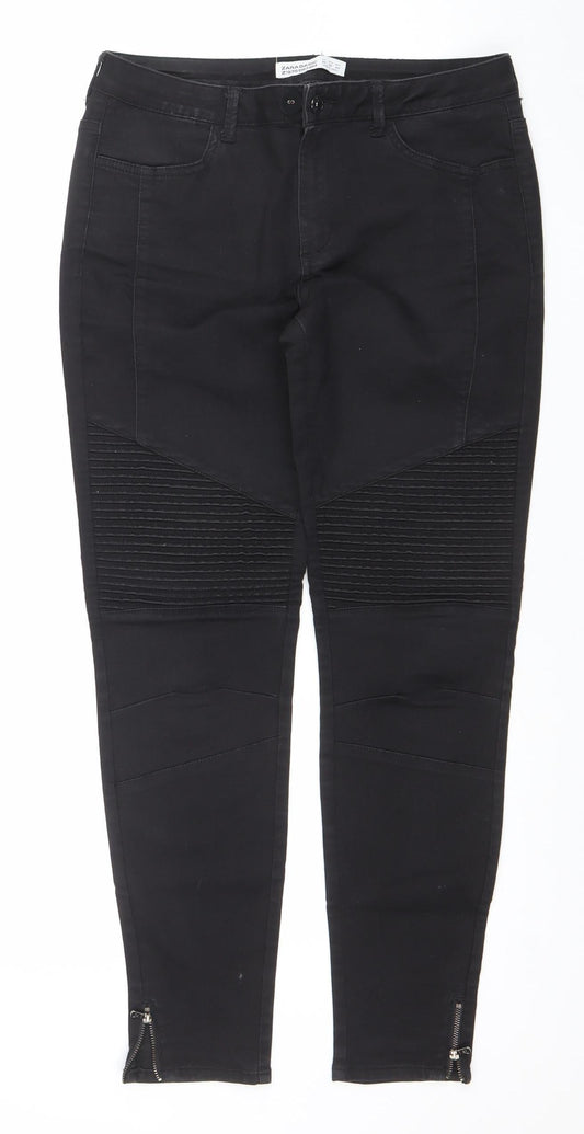 Zara Basic Women's Black Skinny Denim Jeans Size 10