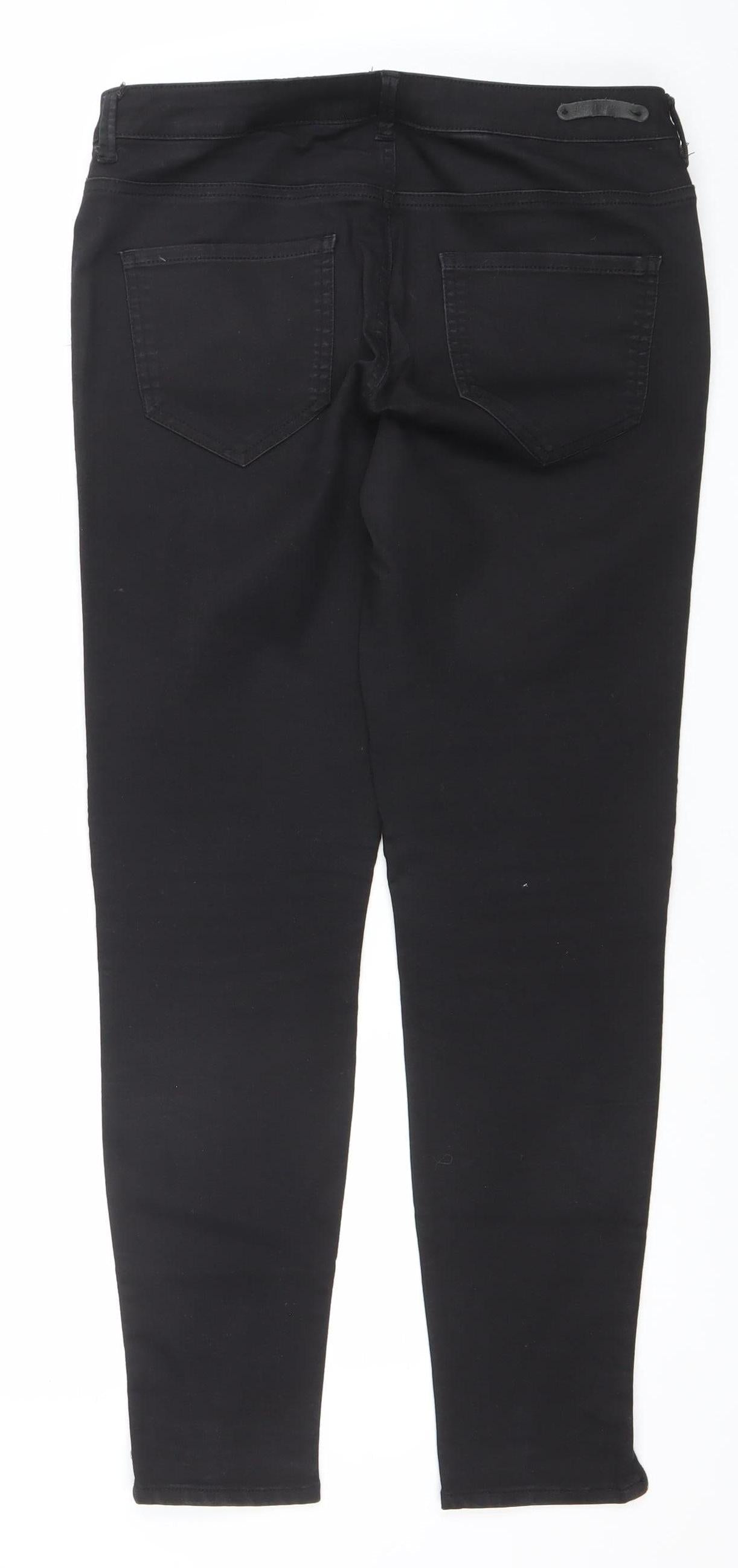 Zara Basic Women's Black Skinny Denim Jeans Size 10