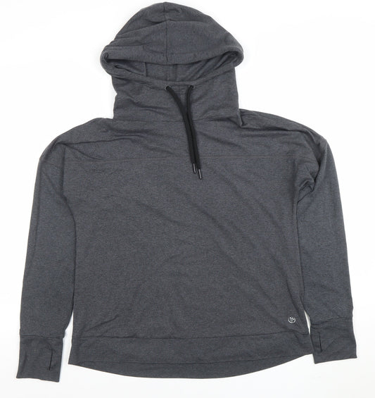 Timberland Women’s Grey Pullover Hoodie Small Polyester Blend