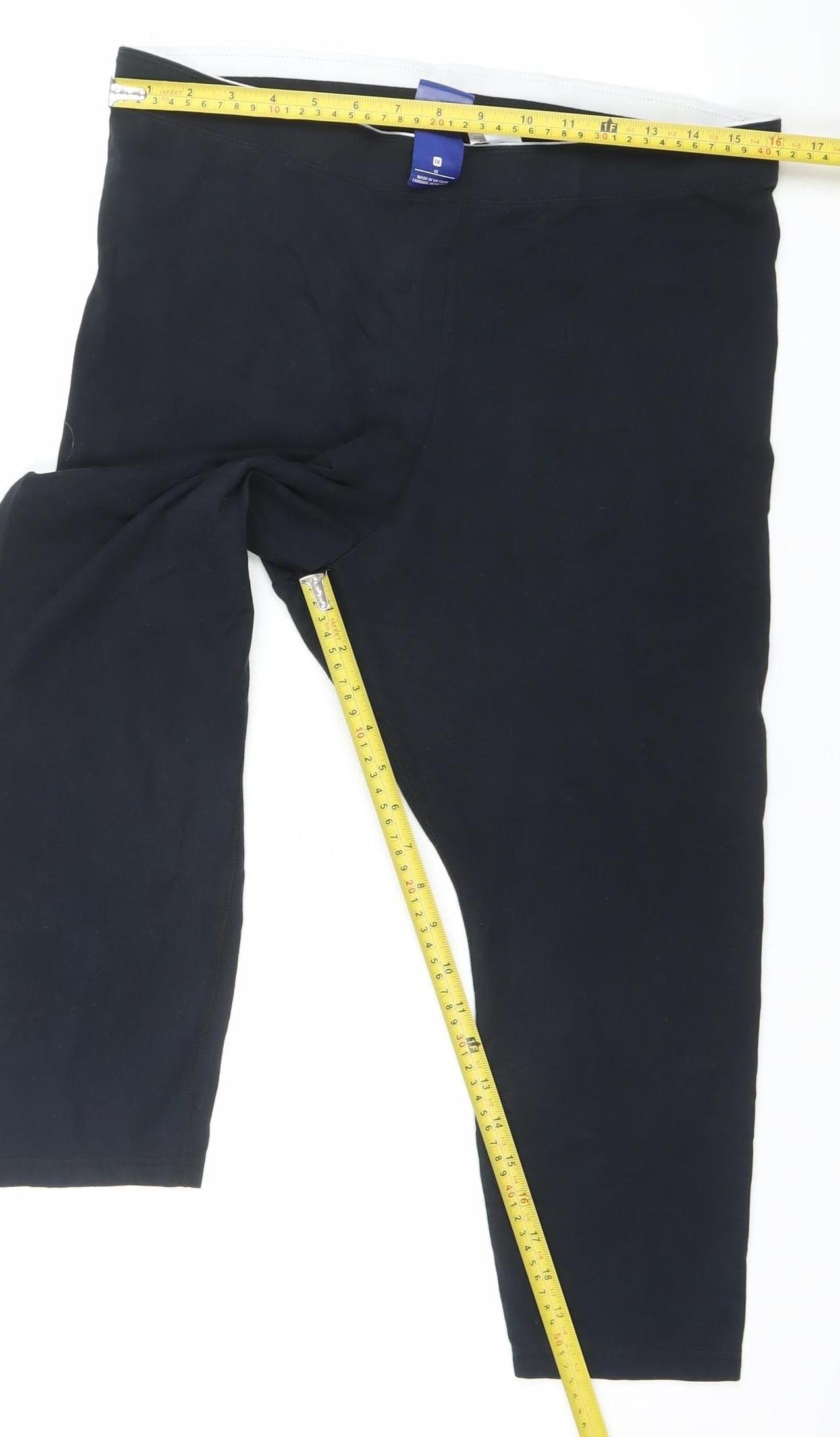 Nike Women's Black 1X Leggings Plus Size Stretch Cotton Activewear