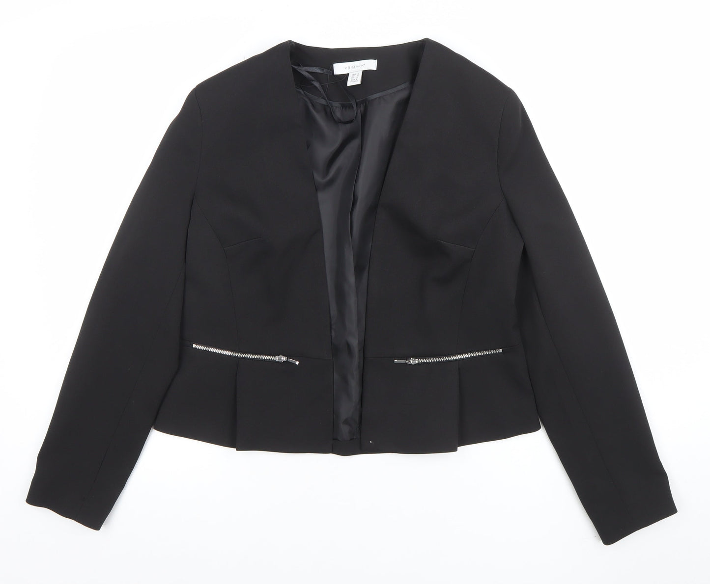 Primark Women’s Black Size 12 Stretch Blazer Jacket