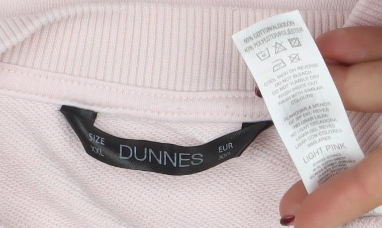 Dunnes Women Light Pink XXL Beverly Hills Crew Neck Sweatshirt