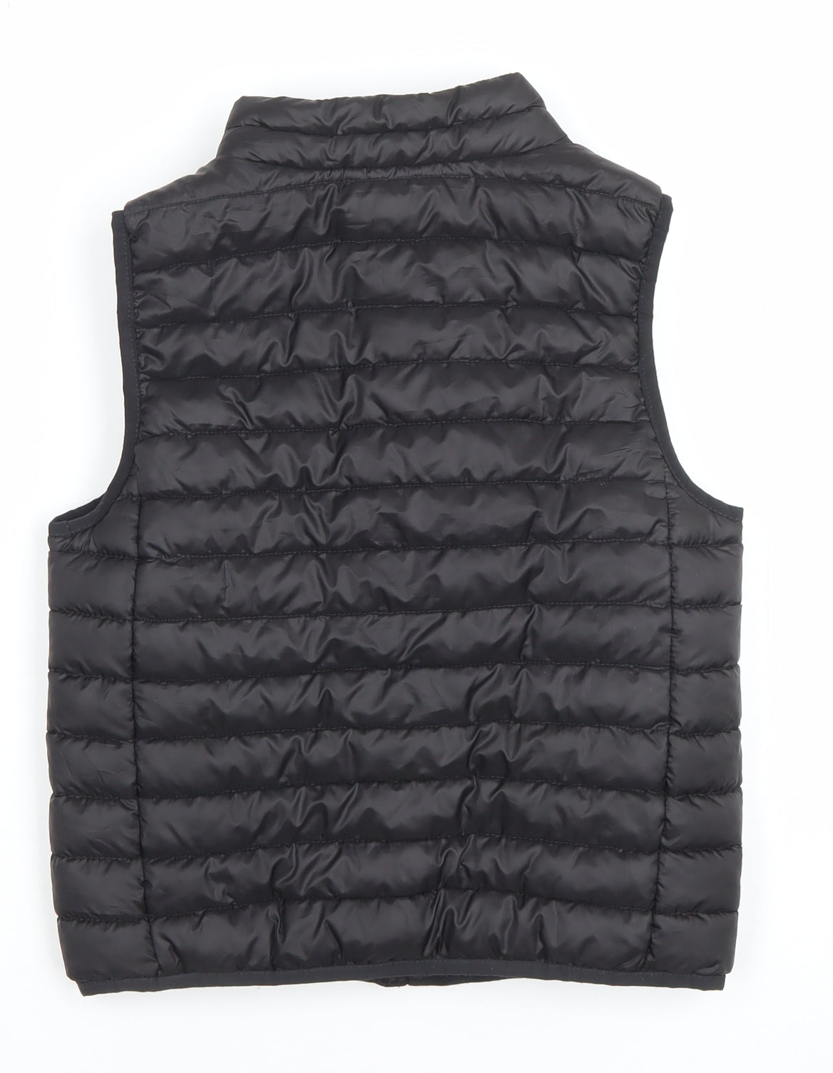 H&M Boys Black Puffer Bodywarmer Gilet 6-8 Years Lightweight Quilted Zip Vest