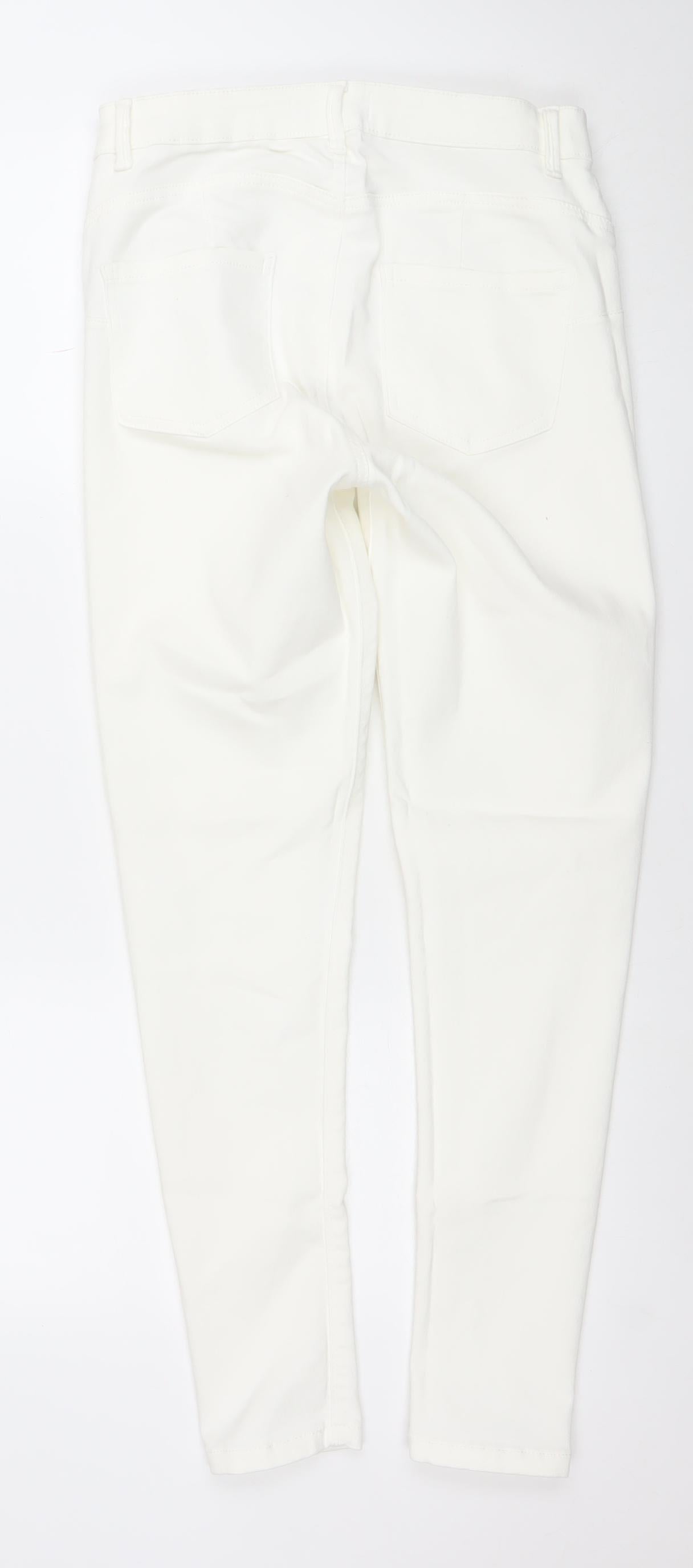 Denim Co. Womens White Skinny Jeans Size 10 Slim Fit