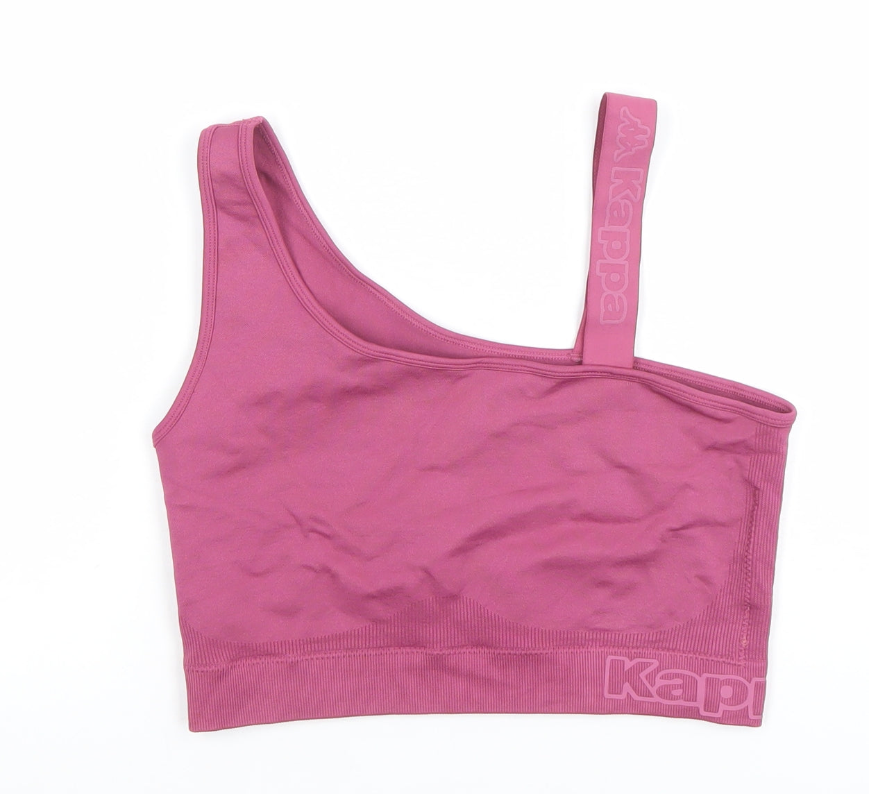 Kappa Women’s Pink One Shoulder Seamless Sports Bra Medium