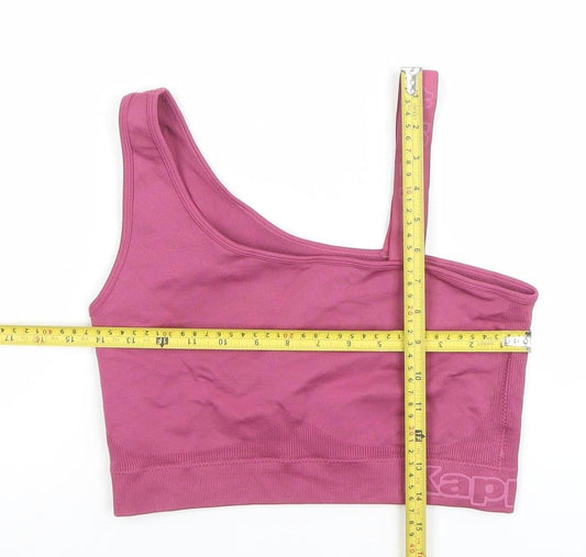 Kappa Women’s Pink One Shoulder Seamless Sports Bra Medium
