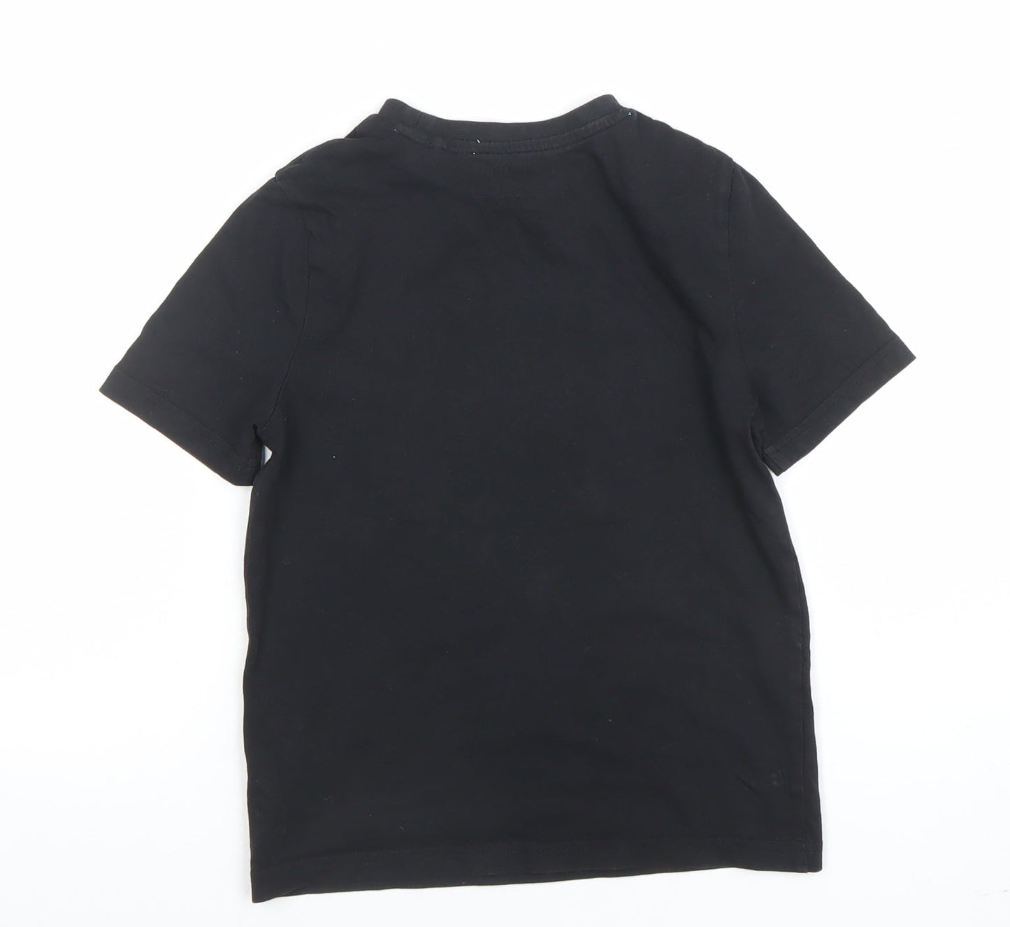 Marvel Boys Black 5-6 Years Short Sleeve Cotton Graphic T-Shirt