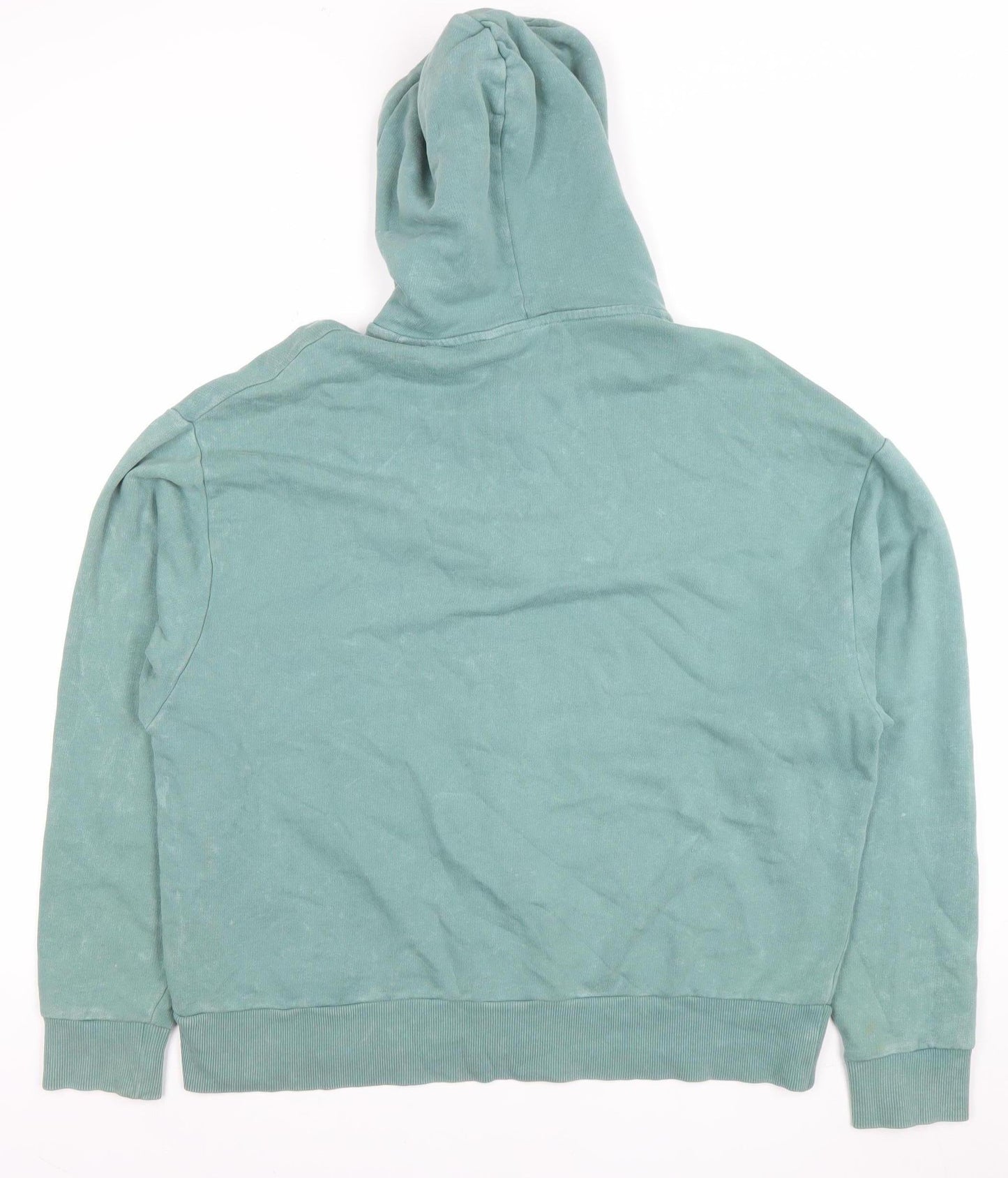 Collusion Men's Green Full Zip Hoodie Size S Casual Cotton Blend