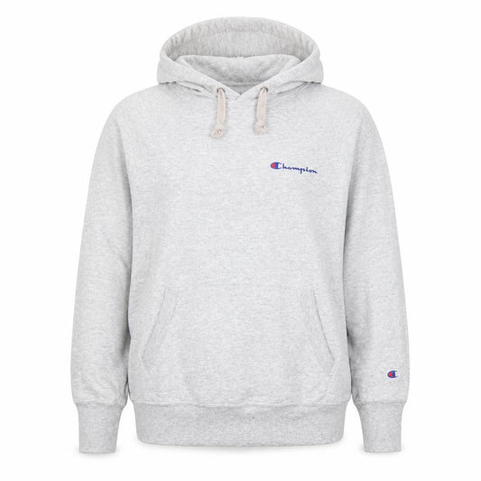 Champion Women's Grey Pullover Hoodie Medium Cotton Blend