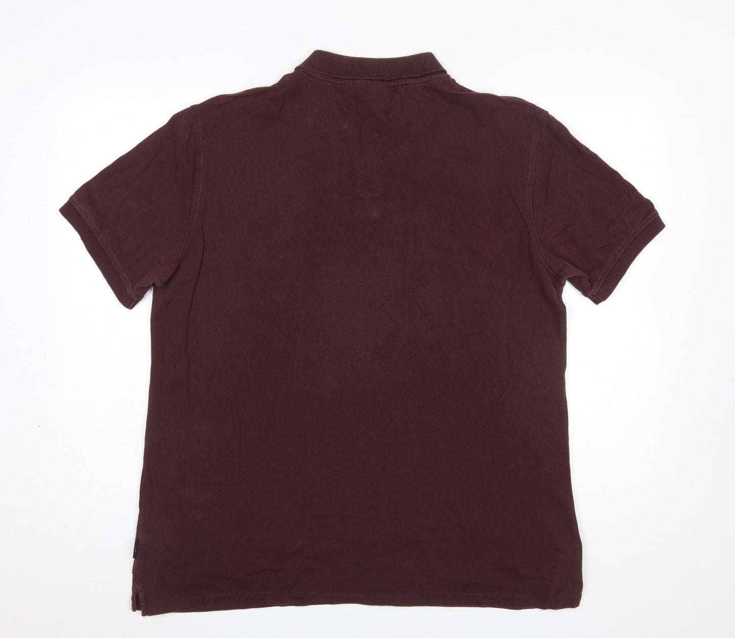 Paul Smith Men's Brown XL Cotton Polo Shirt with Logo