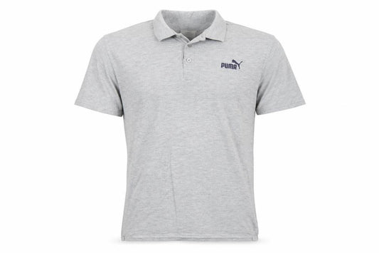 Puma Mens Grey Short Sleeve Regular Fit Polo Shirt Size S