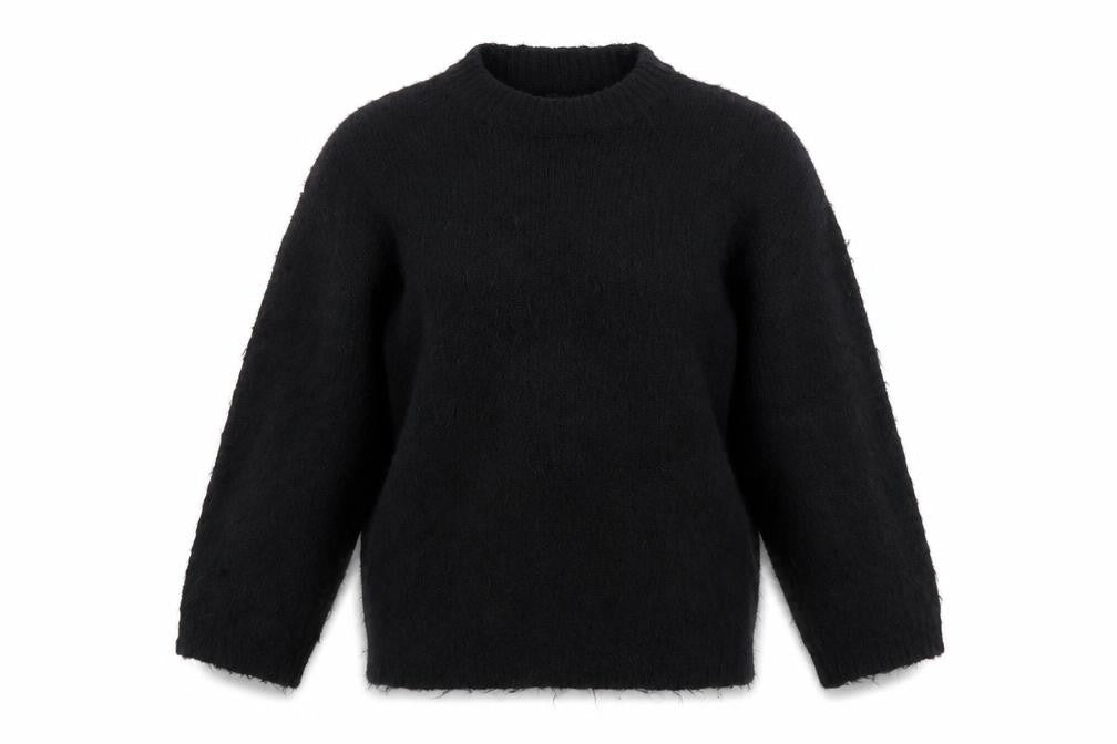 ASOS DESIGN Women's Black Relaxed Knit Pullover Jumper Size S