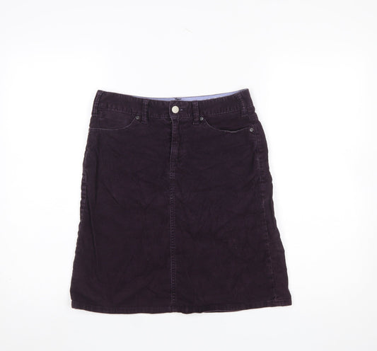 GAP Women’s Purple Corduroy A-Line Knee Length Skirt UK 8