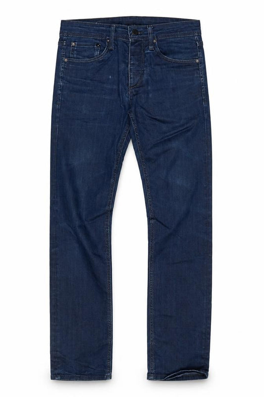Jack & Jones Men's Blue Straight Regular Fit Denim Jeans 30W 32L