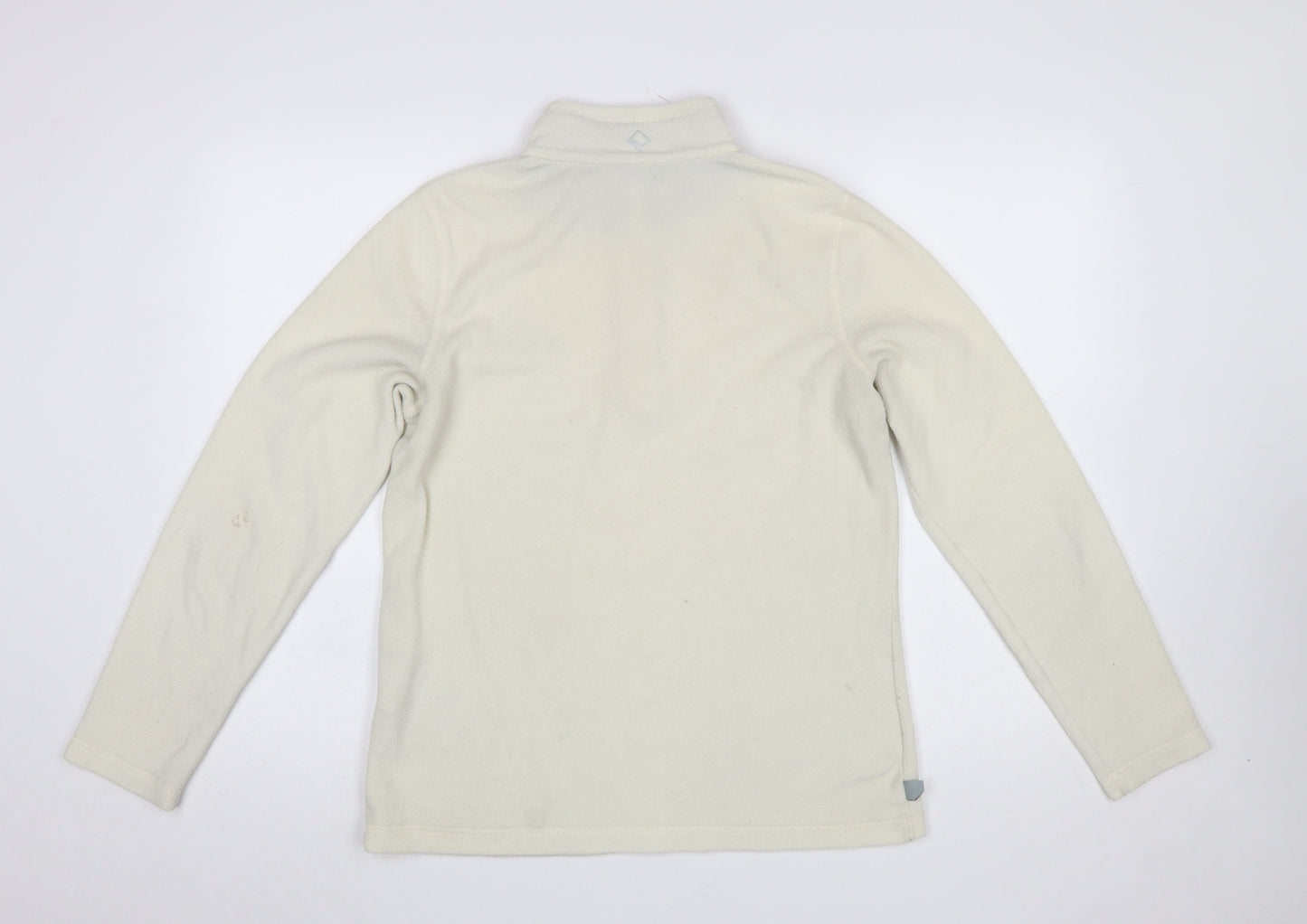 Regatta Women Beige Fleece 1/4 Zip Pullover Sweatshirt UK 12