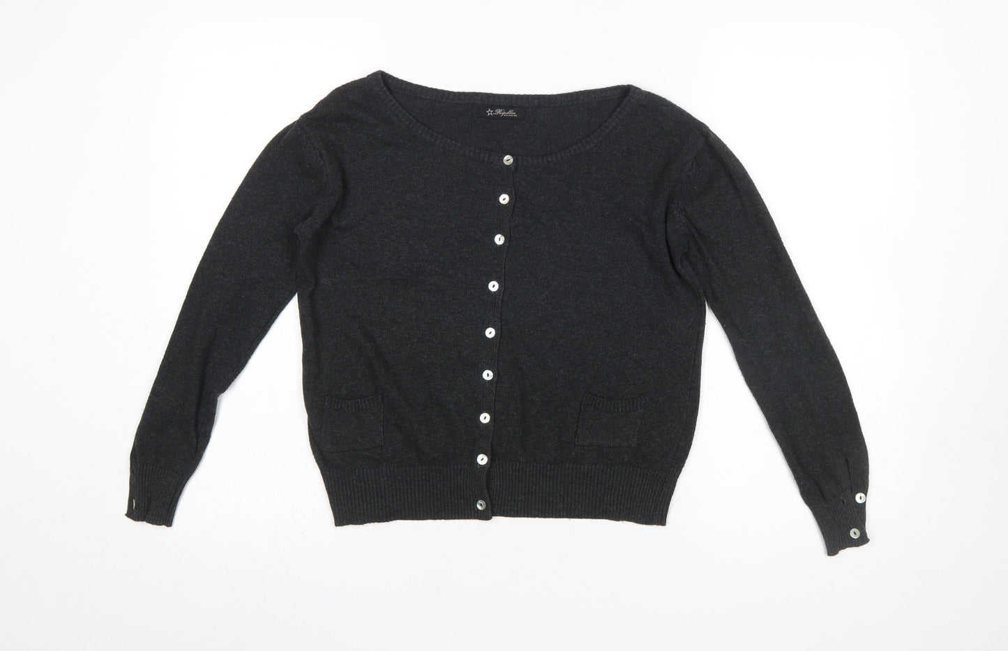 Repubblica Women's Black Lightweight Knit Cardigan Size S