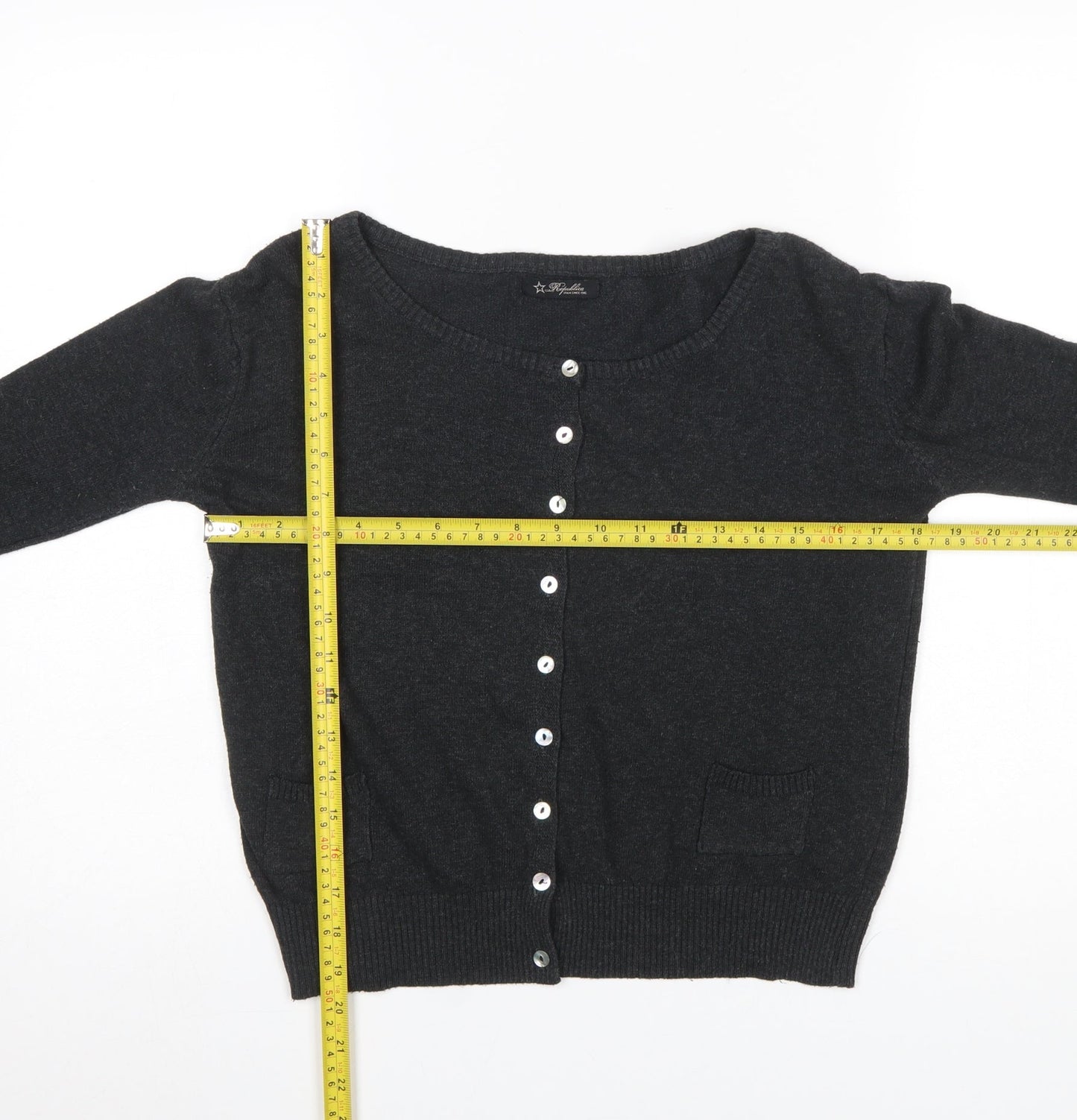Repubblica Women's Black Lightweight Knit Cardigan Size S