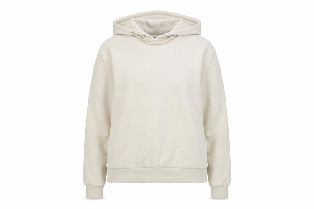 Marks and Spencer Women Beige Pullover Hoodie Size 10 Cotton Blend