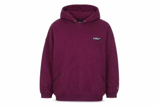 Ellesse Womens Burgundy Hoodie UK 14 Pullover Cotton Blend Casual