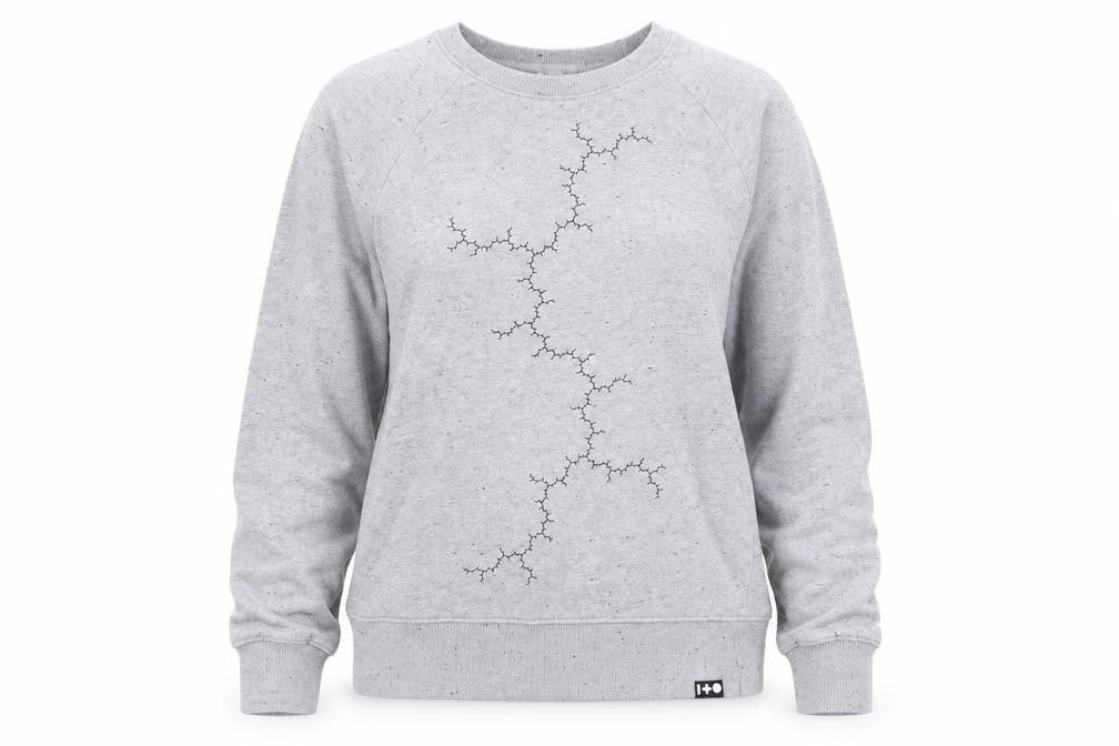 One and Other.io Women's Grey Organic Cotton Pullover Sweatshirt XS
