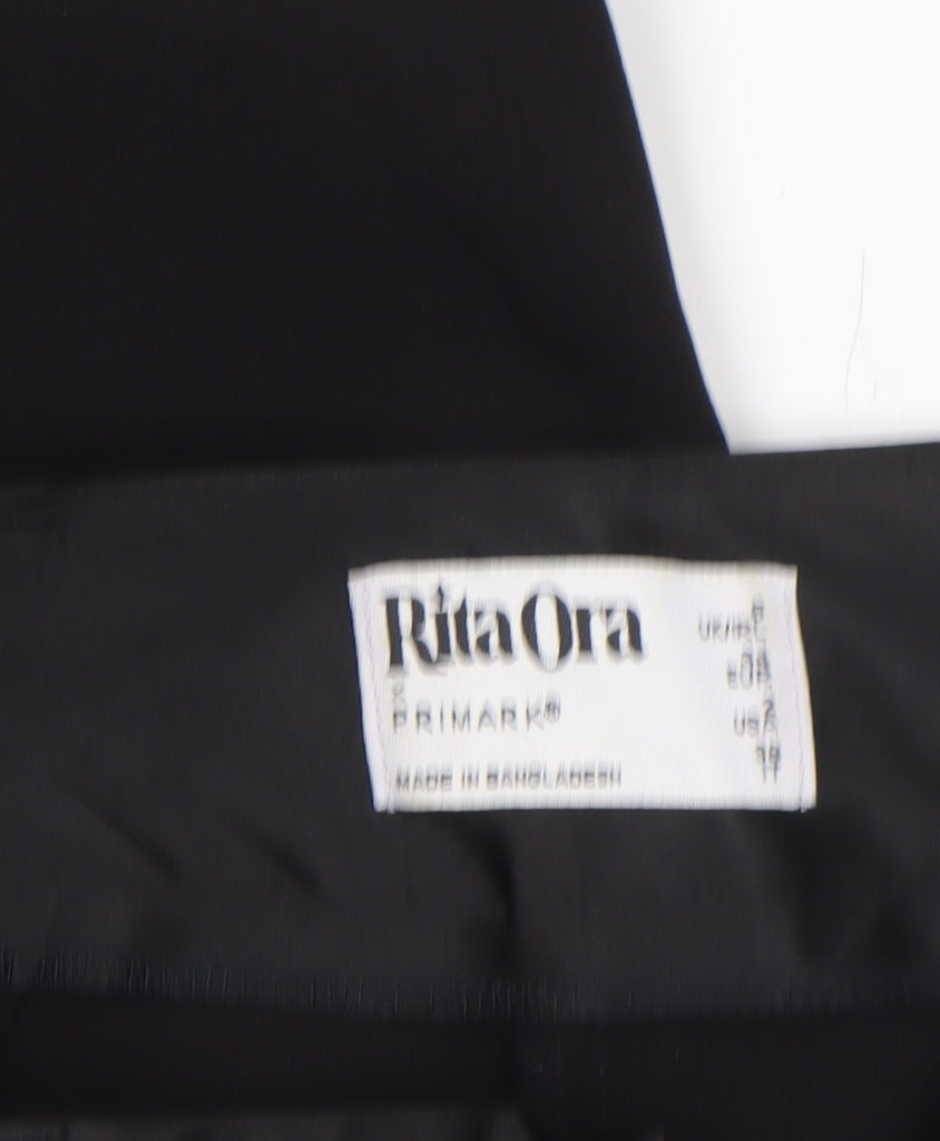 Primark Women’s Black Satin Trim High Waist Dress Pants Size 8