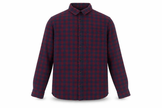 Jack & Jones Men's Red Check Flannel Long Sleeve Shirt Size M