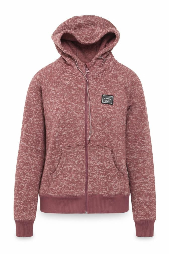 Billabong Womens Pink Full Zip Hoodie Small Polyester Casual