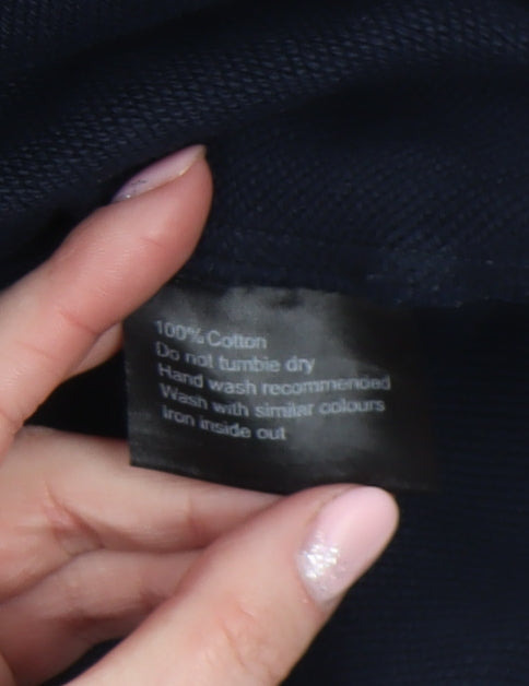 Represent Men's Blue Pullover Hoodie Medium Relaxed Fit Graphic Logo