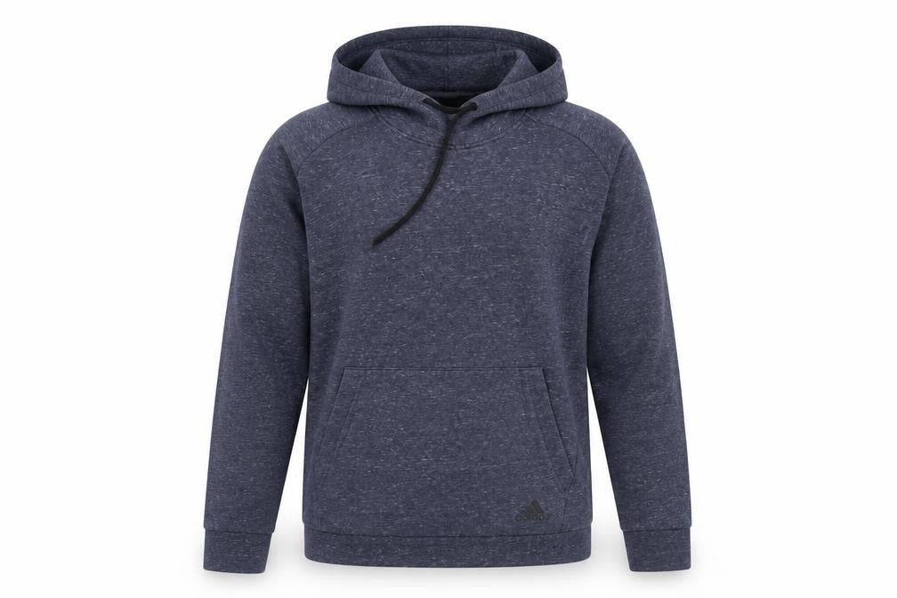 Adidas Women's Blue Pullover Hoodie Size 12 M Cotton Blend