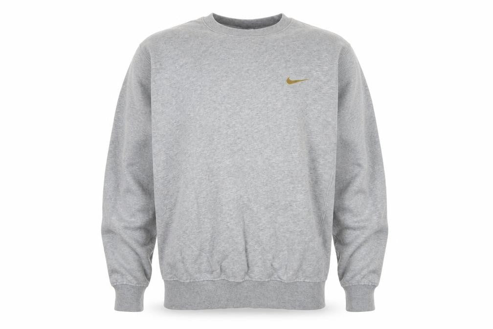 Nike Men's Grey Small Crew Neck Pullover Sweatshirt