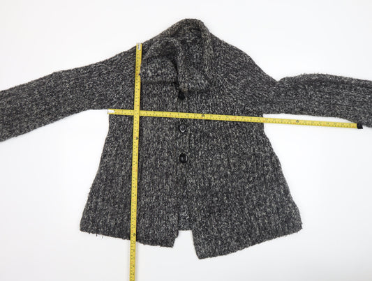 Marks and Spencer Women’s Black Mix Knit Cardigan Size 16 Acrylic