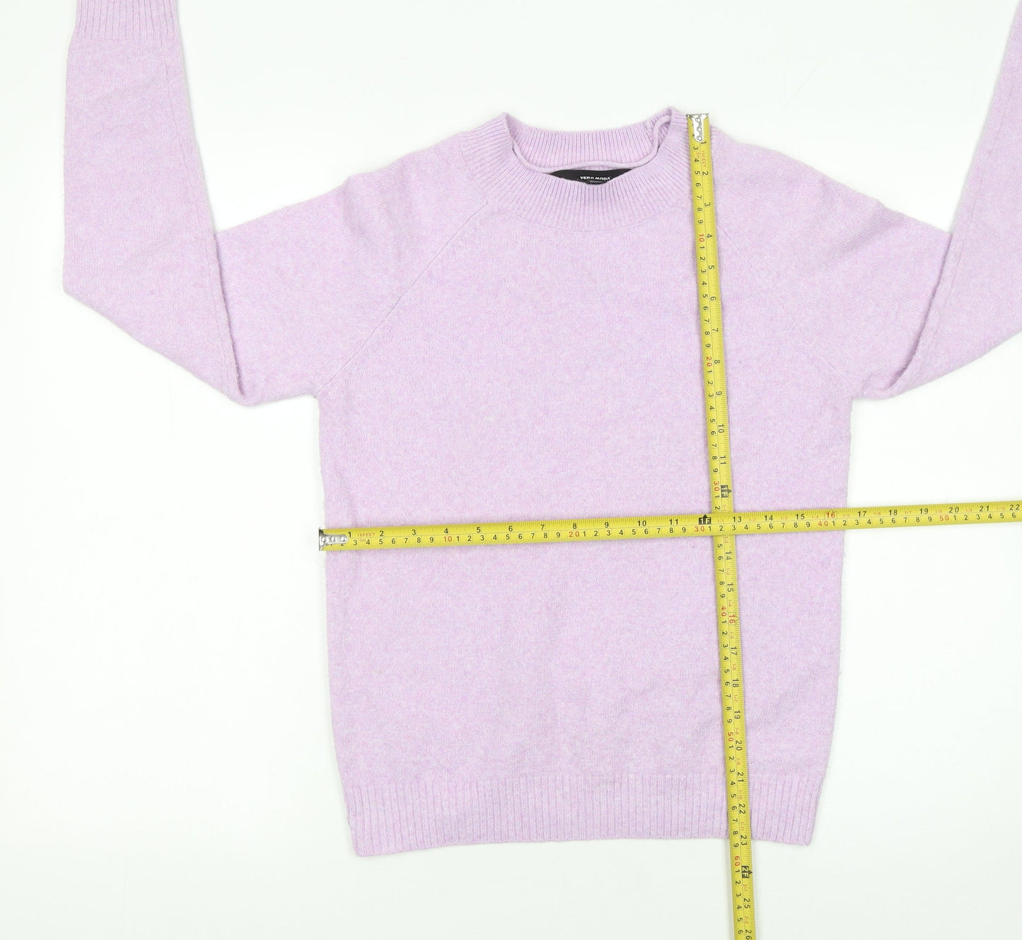Vero Moda Women’s Purple Crew Neck Long Sleeve Pullover Jumper XS