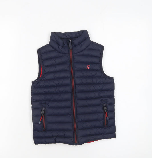 Joules Boys Blue Padded Quilted Bodywarmer Gilet 4 Years
