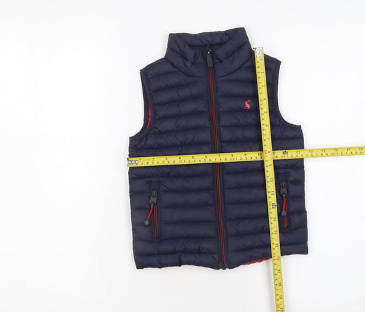 Joules Boys Blue Padded Quilted Bodywarmer Gilet 4 Years