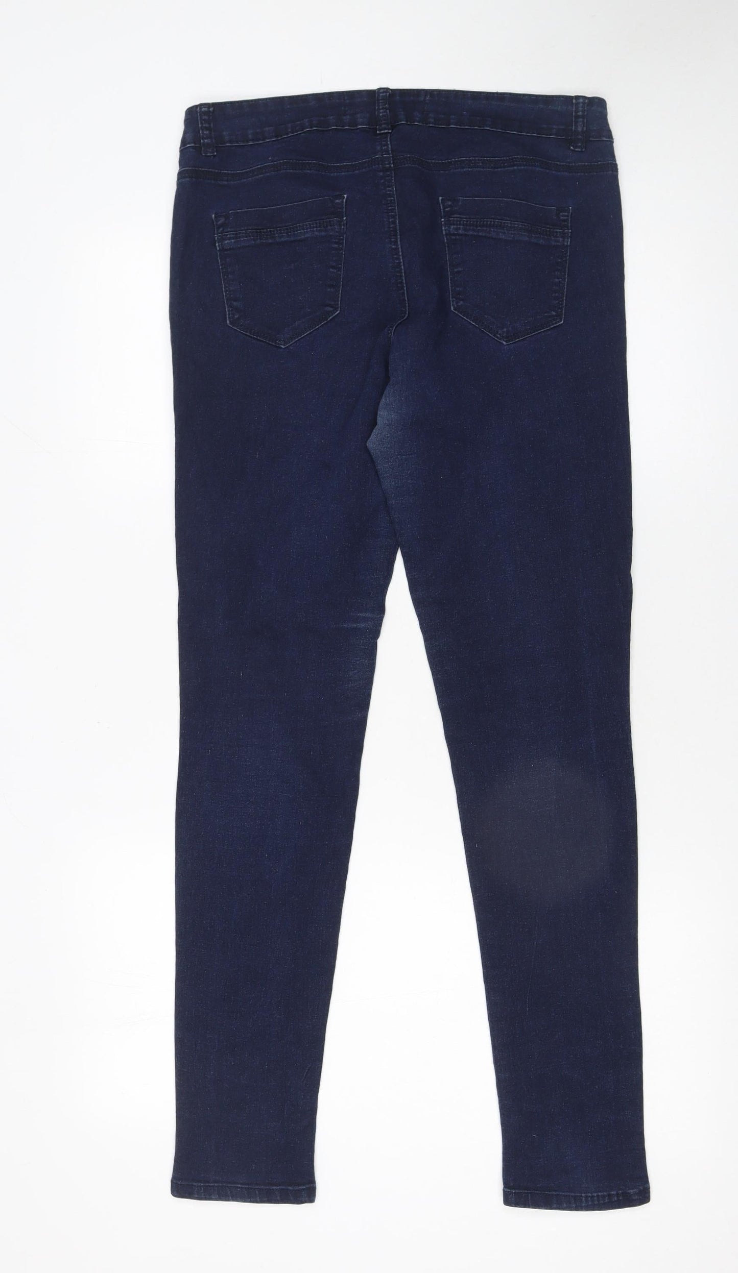 24|7 Authentic Denim Women's Blue Skinny Jeans Size 12 Stretch