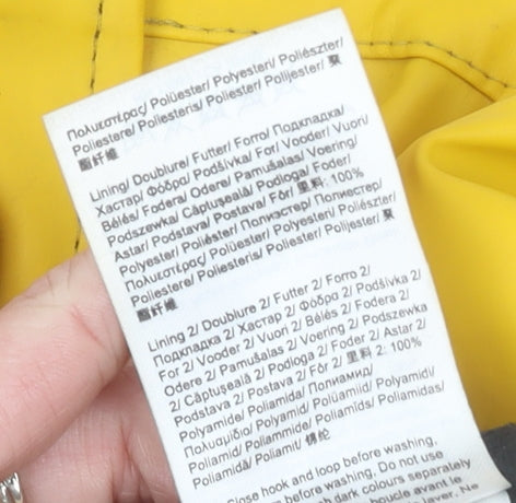 Helly Hansen Boys Yellow Waterproof Rain Coat Jacket 3 Years Hooded Lined