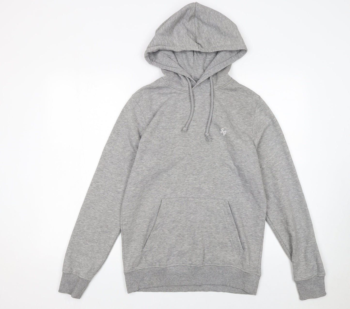 Jack & Jones Men's Grey Pullover Hoodie Size S Regular Fit