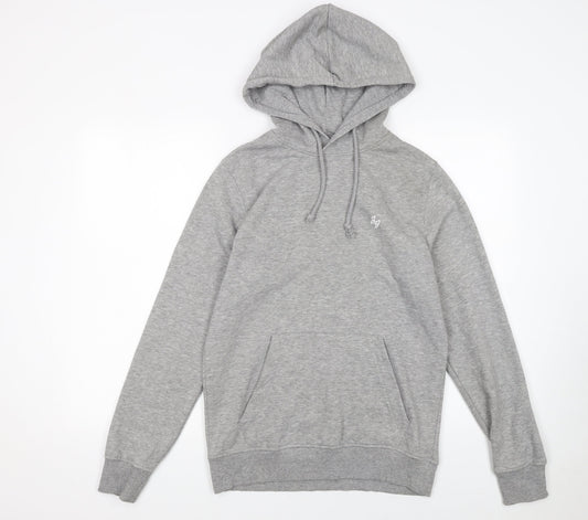 Jack & Jones Men's Grey Pullover Hoodie Size S Regular Fit